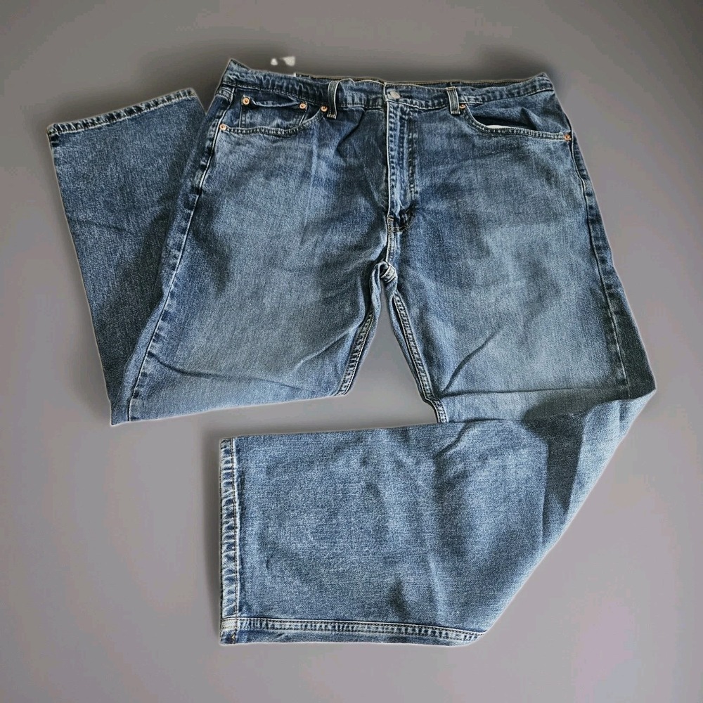 Levis 505 Jeans Men's Size 40X30 Medium Wash Straight Leg Denim Blue‎